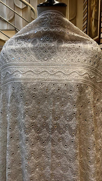 Pure Georgette Bridal Lehenga with Pearl, Sequin & Mirror Work