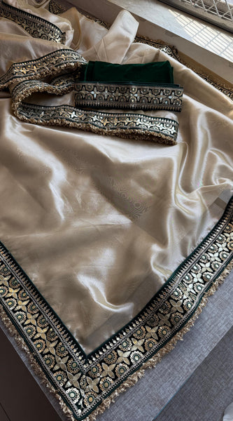 Pure Tissue Handloom Silk Saree with Elegant Border Concept Design