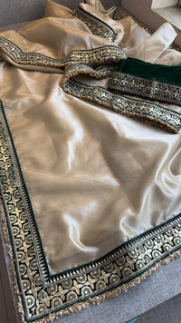 Pure Tissue Handloom Silk Saree with Elegant Border Concept Design