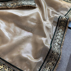 Pure Tissue Handloom Silk Saree with Elegant Border Concept Design