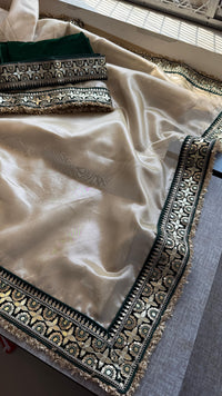 Pure Tissue Handloom Silk Saree with Elegant Border Concept Design
