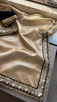 Pure Tissue Handloom Silk Saree with Elegant Border Concept Design