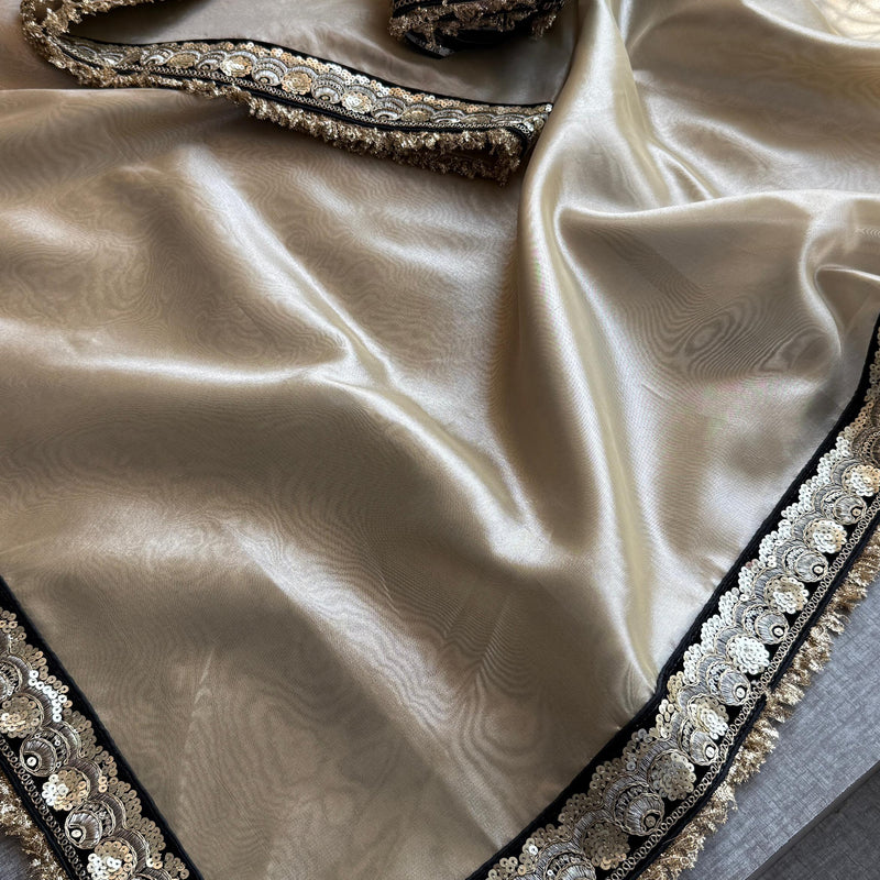 Pure Tissue Handloom Silk Saree with Elegant Border Concept Design