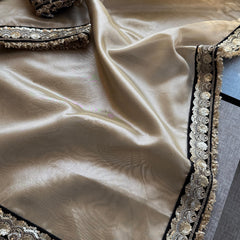 Pure Tissue Handloom Silk Saree with Elegant Border Concept Design