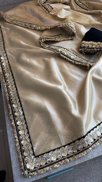 Pure Tissue Handloom Silk Saree with Elegant Border Concept Design