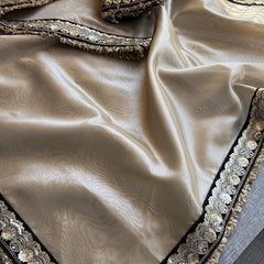 Pure Tissue Handloom Silk Saree with Elegant Border Concept Design