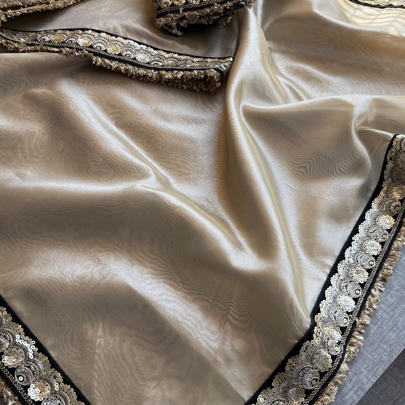 Pure Tissue Handloom Silk Saree with Elegant Border Concept Design
