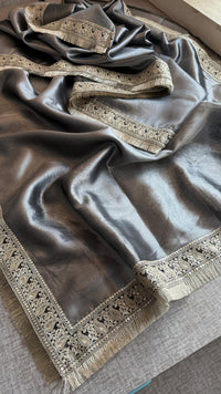 Pure Tissue Handloom Silk Saree with Elegant Border Concept Design