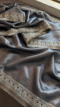 Pure Tissue Handloom Silk Saree with Elegant Border Concept Design