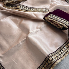 Pure Tissue Handloom Silk Saree with Elegant Border Concept Design