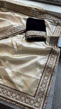 Pure Tissue Handloom Silk Saree with Elegant Border Concept Design
