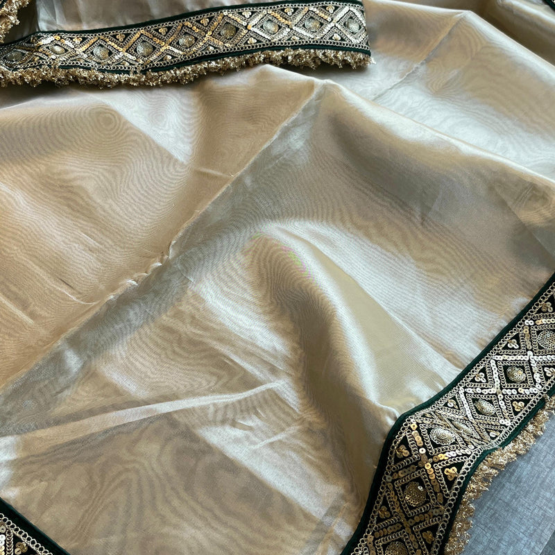 Pure Tissue Handloom Silk Saree with Elegant Border Concept Design
