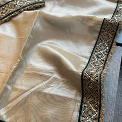 Pure Tissue Handloom Silk Saree with Elegant Border Concept Design