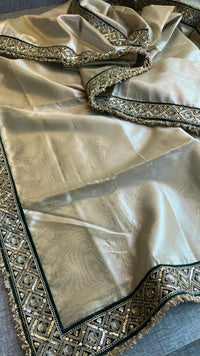 Pure Tissue Handloom Silk Saree with Elegant Border Concept Design