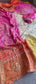 Pure Munga Silk Saree with Traditional Sikhiya Gotapatti Work