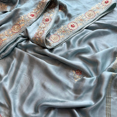 Pure Gajji Silk Banarasi Saree with Zardozi & Gotapatti Work