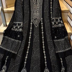 Pure Mul Chanderi Anarkali Kurta Dupatta Set with Mukaish Work