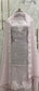 Banarasi Pure Silk Mul Chanderi Appliqué Embroidered Suit with Dupatta