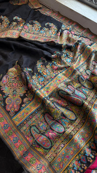 Pure Munga Silk Banarasi Saree with Traditional Meena Weaving