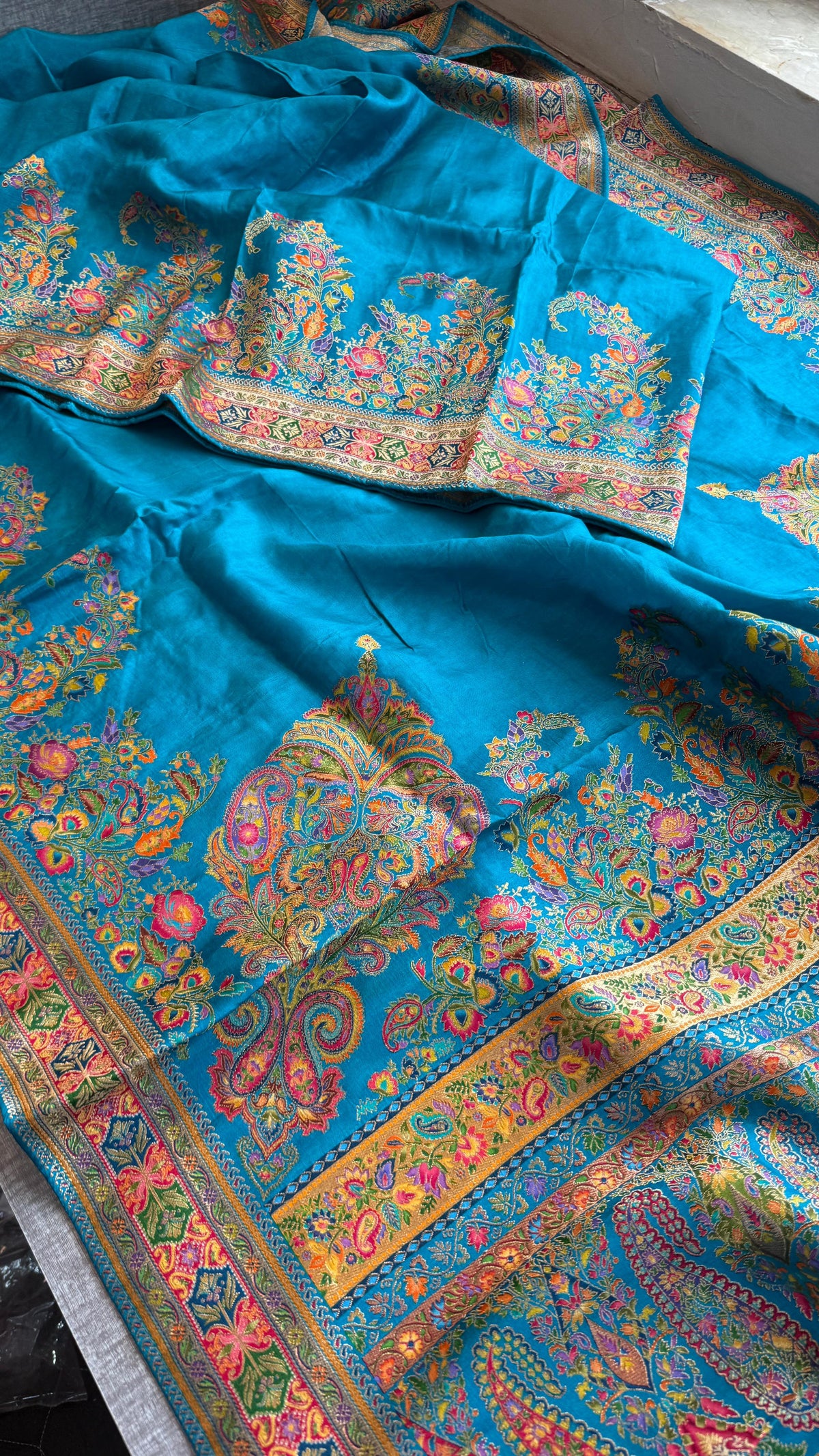 Pure Munga Silk Banarasi Saree with Traditional Meena Weaving