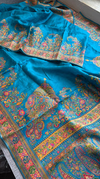 Pure Munga Silk Banarasi Saree with Traditional Meena Weaving