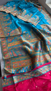 Pure Munga Silk Banarasi Saree with Traditional Meena Weaving
