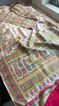 Pure Munga Silk Banarasi Saree with Traditional Meena Weaving