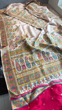 Pure Munga Silk Banarasi Saree with Traditional Meena Weaving