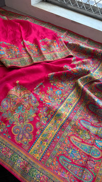 Pure Munga Silk Banarasi Saree with Traditional Meena Weaving