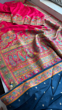 Pure Munga Silk Banarasi Saree with Traditional Meena Weaving