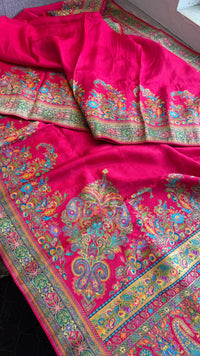 Pure Munga Silk Banarasi Saree with Traditional Meena Weaving