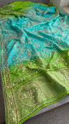 Aqua Turquoise With Parrot Green