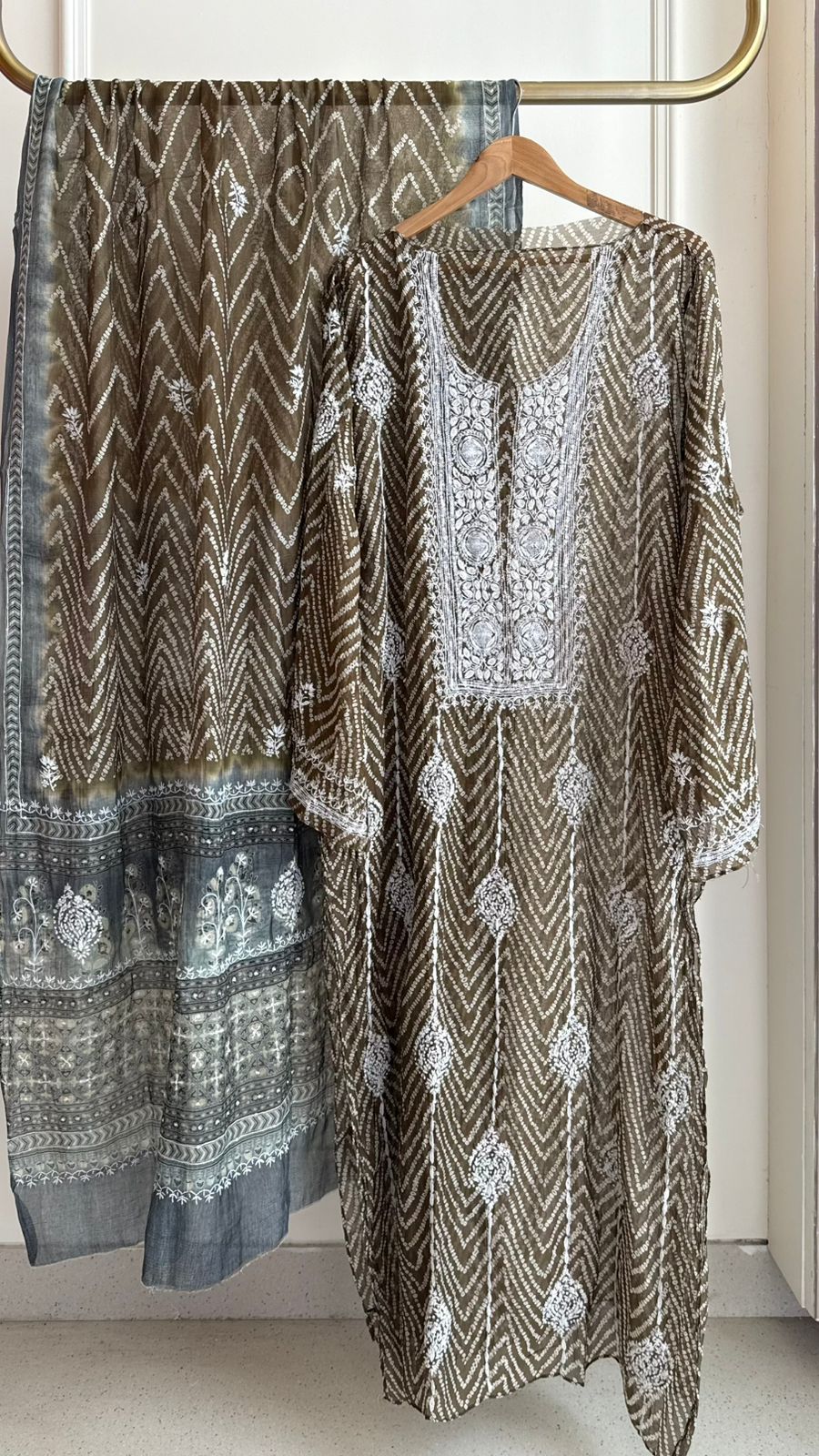 Pearl And Katdana On Pure Mul Chanderi Print · 24 Artisan Hours of work · The Pehchaan Edit