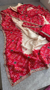 Classic Red Ivory Saree