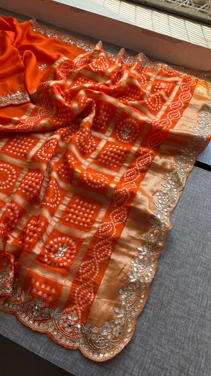 Zardozi And Gotta Patti On Pure Munga Silk Banarasi · 56 Artisan Hours of work · The Mehfil Edit