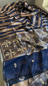 Royal Blue Gold Saree