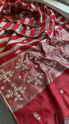 Wine Gold Saree