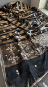 Royal Black Gold Saree