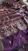 Royal Purple Gold Saree