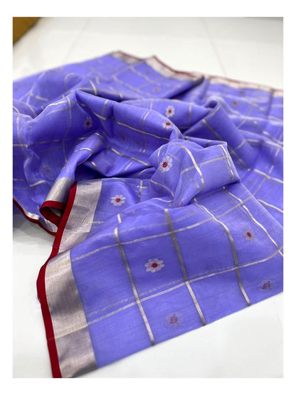 Ghani Butti And Silver Zari Weaving On Chanderi Katan Organza Silk · 32 Artisan Hours of work · The Nazakat Edit