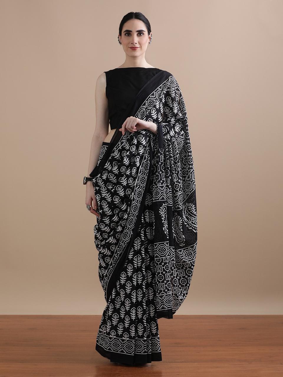 Block Print On Pure Mulmul Cotton · 8 Artisan Hours of work · The Mehfil Edit