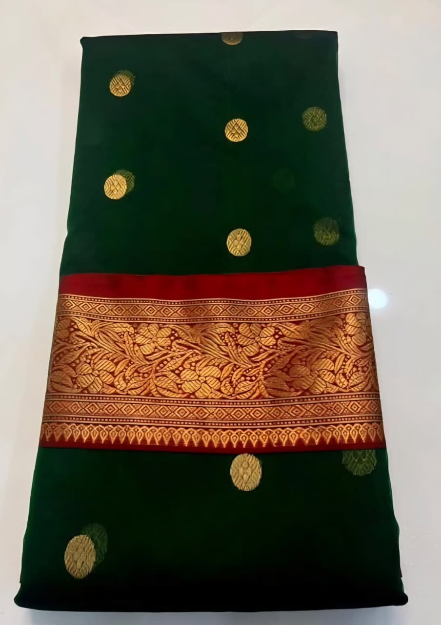 Ghani Butti And Nakshi Zari On Chanderi Katan Organza Silk · 28 Artisan Hours of work · The Virasat Edit