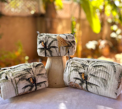 Quilted Waterproof Utility Pouches Set of Three