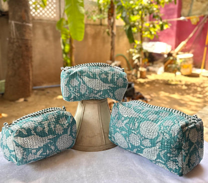 Quilted Waterproof Utility Pouches Set of Three