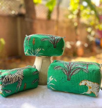 Quilted Waterproof Utility Pouches Set of Three