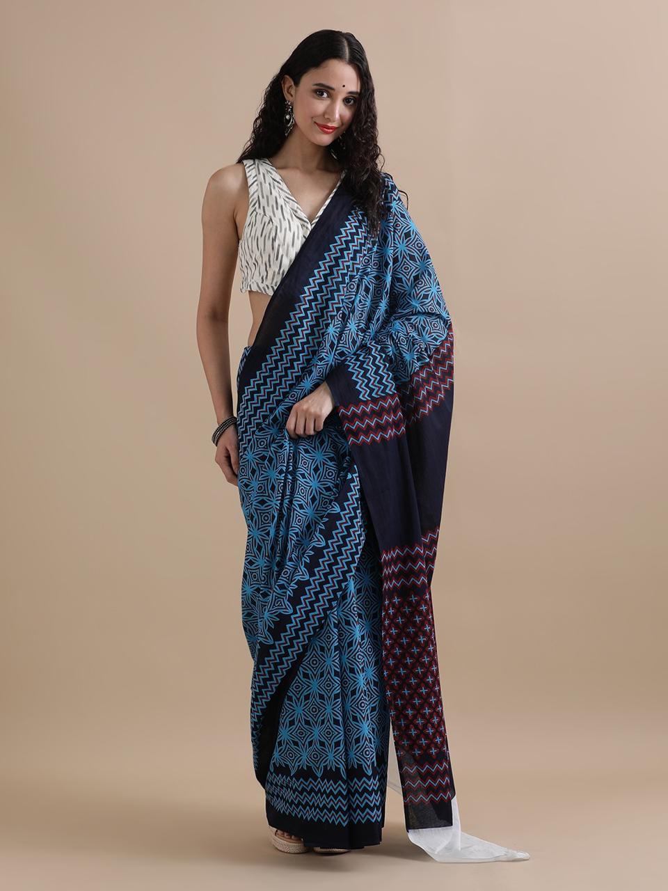Block Print On Pure Mulmul Cotton · 8 Artisan Hours of work · The Noor Edit
