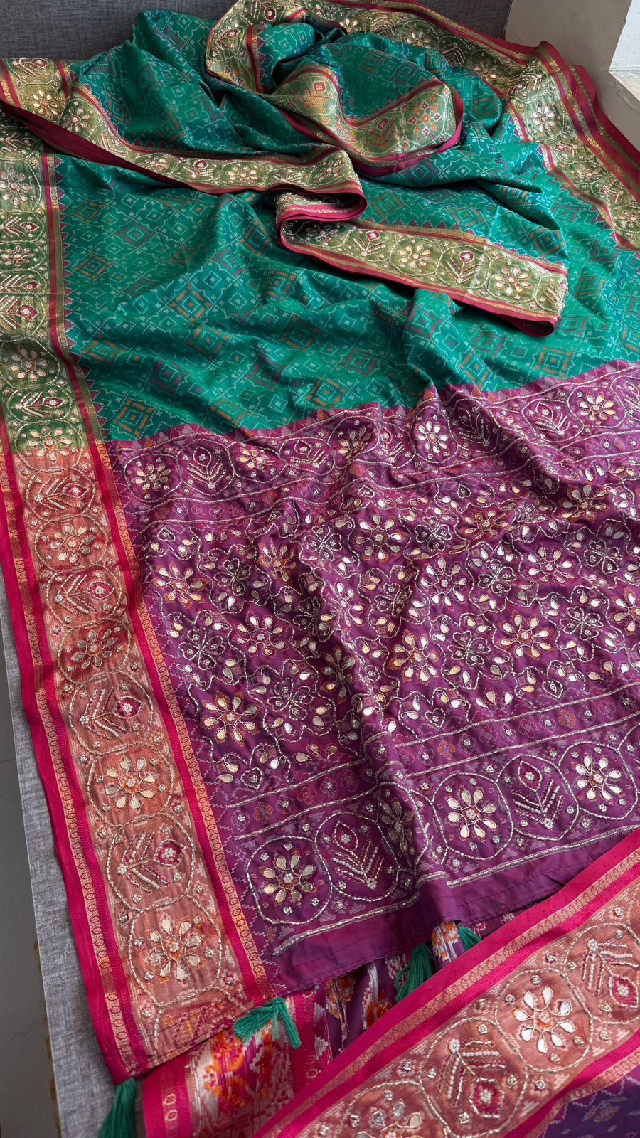 Kutdana And Pearl On Munga Silk Banarasi · 40 Artisan Hours of work · The Riwaayat Edit