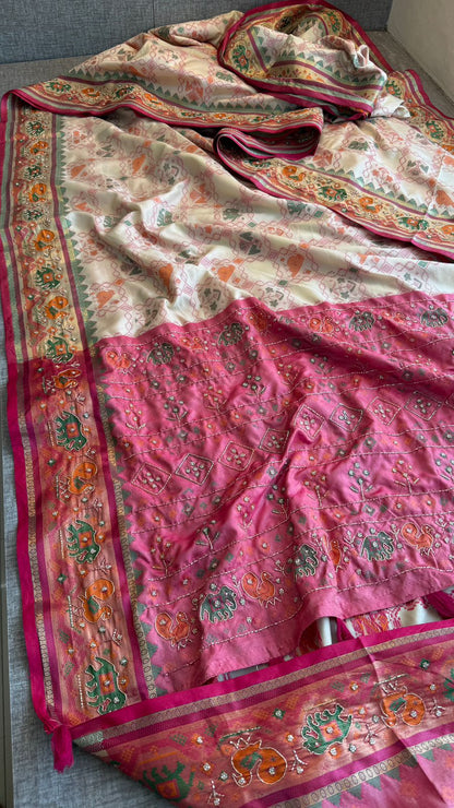 Kutdana And Pearl On Munga Silk Banarasi · 40 Artisan Hours of work · The Riwaayat Edit