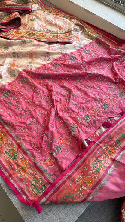Kutdana And Pearl On Munga Silk Banarasi · 40 Artisan Hours of work · The Riwaayat Edit