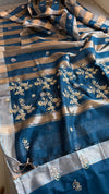 Zardozi Gotta Patti And Pearl On Linen Silk Banarasi · 64 Artisan Hours of work · The Gulnaar Edit